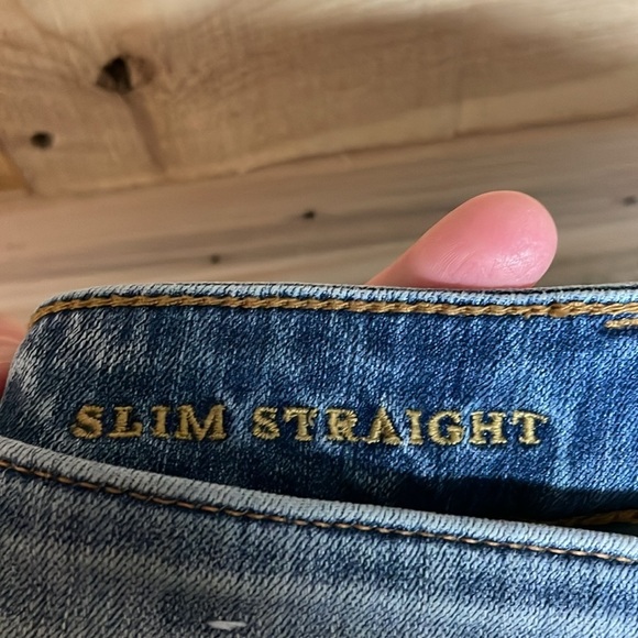 American Eagle size 26x28 extreme flex 4 slim straight light wash stretchy jeans - Picture 13 of 13